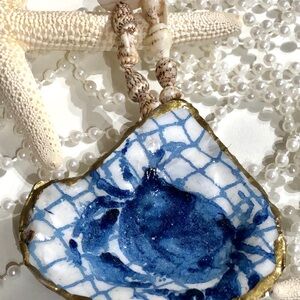 Blue Crab Oyster Ornament